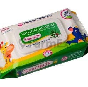 Toallitas Húmedas Simonds Aloe Vera "Verdes" x 60 unidades